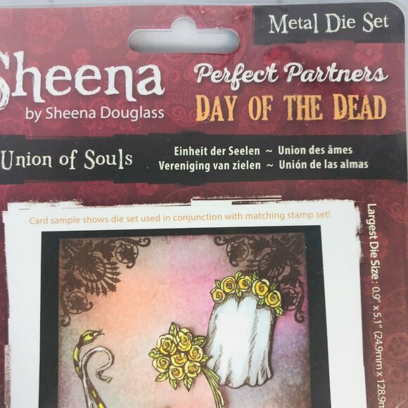 Sheena Douglass Perfect Partners Metal Die Set Day of The Dead Union of Souls - Picture 7 of 12
